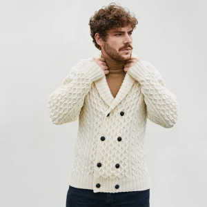 Double Breasted Shawl Irish Cardigan