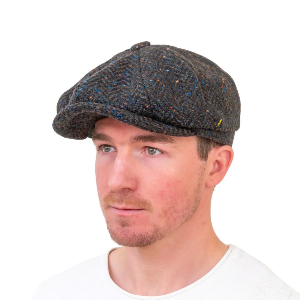 Herringbone Men's Paperboy Hat