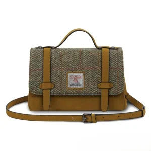Handwoven Genuine Harris Tweed Satchel Bag